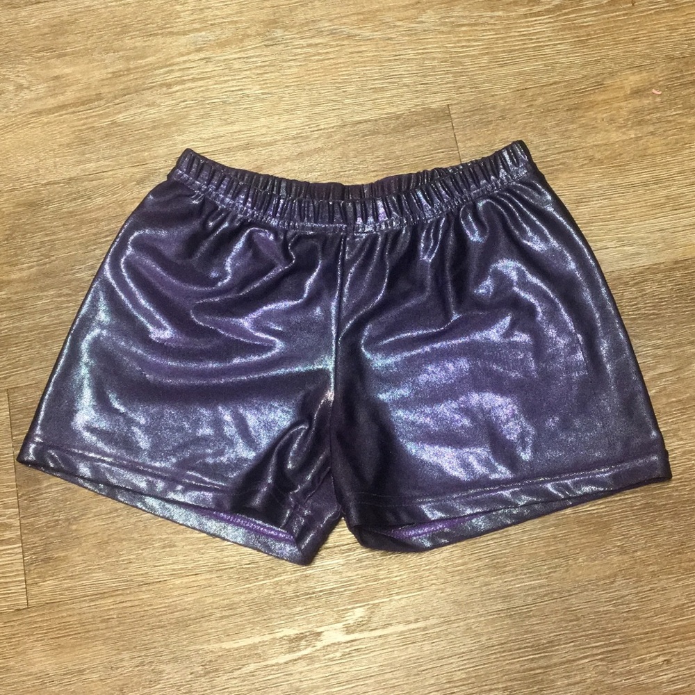 Awesome metallic spandex shorts